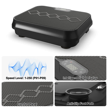 Vibration Plate Exercise Machine - Black